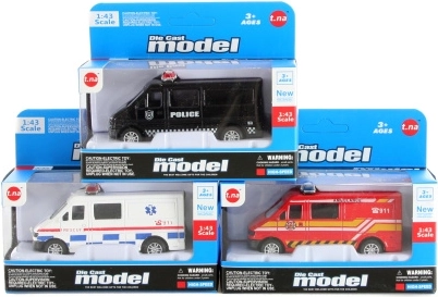 Metal redningsbil med friløb