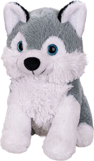 Plys-husky siddende 25 cm