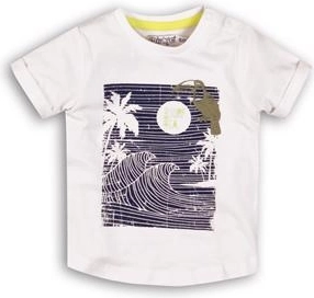 Dirkje børne-T-shirt med korte ærmer Tropical Toucan Do It, hvid