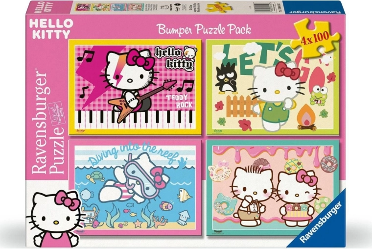 Ravensburger puslespil Hello Kitty 4×100 brikker