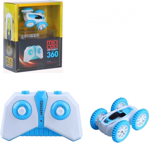 Stunt fjernstyret mini-bil blå