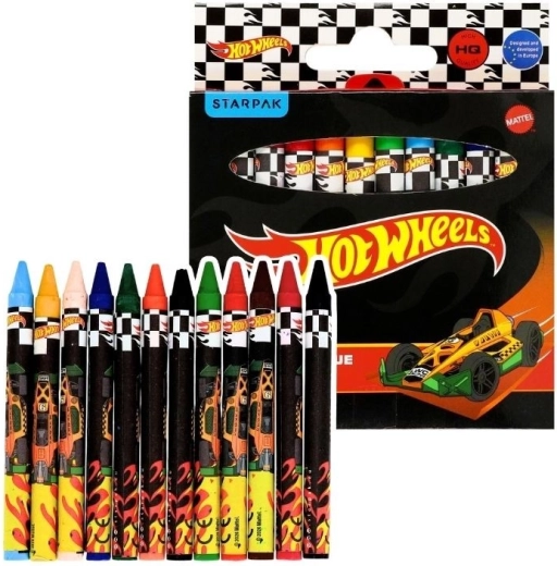 Voksfarver Hot Wheels Black, 12 farver