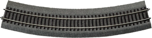 Bueformet spor R5 med ballast Roco Line