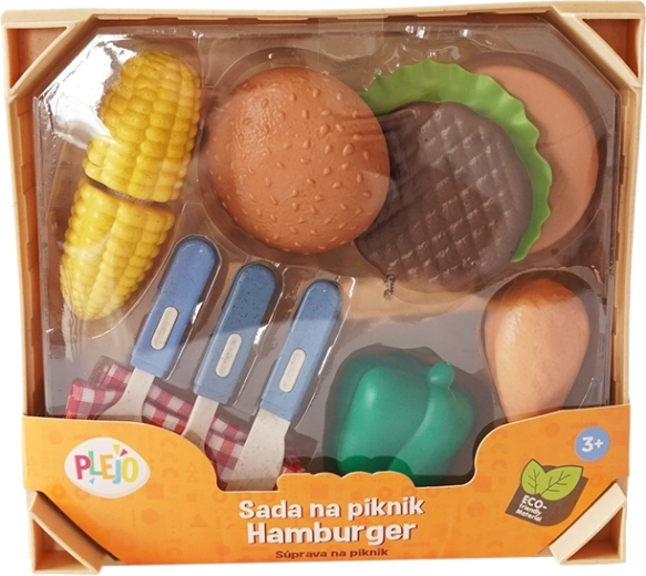 PLEJO picnic-sæt med hamburger