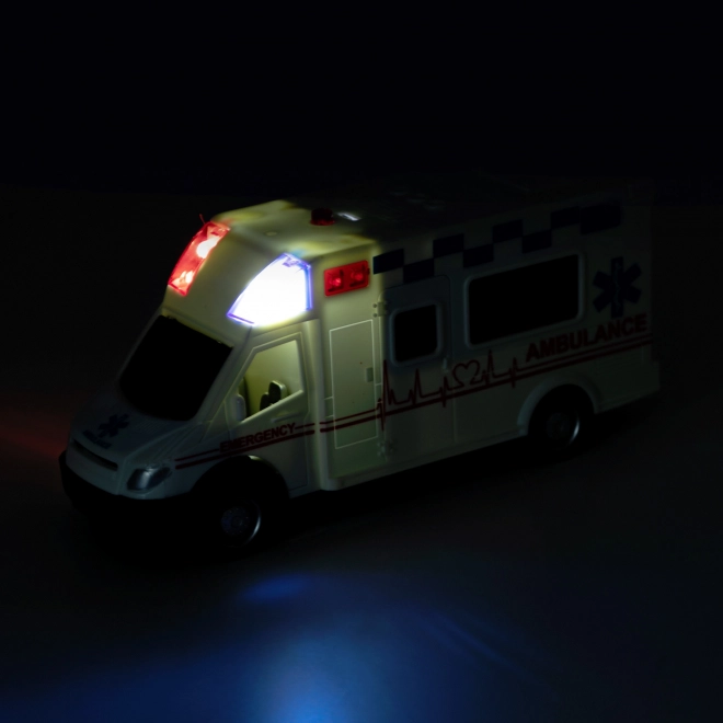 Ambulance med lyd og lys, 18 cm