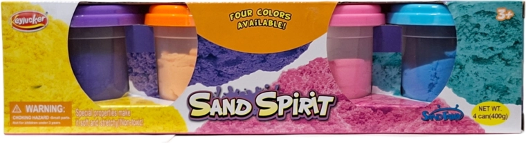 Kinetisk sand – sæt med 4 farver