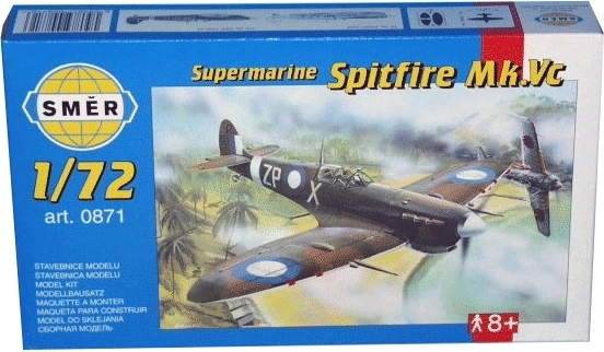 Model af flyet Supermarine Spitfire MK.VC