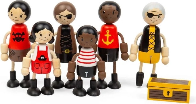 Bigjigs Toys træfigurer Pirater