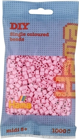Hama midi strygeperler pastelrosa 5 mm 1000 stk