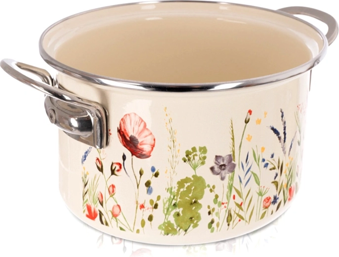 Emaljeret gryde creme Maki 22 cm, 4 l