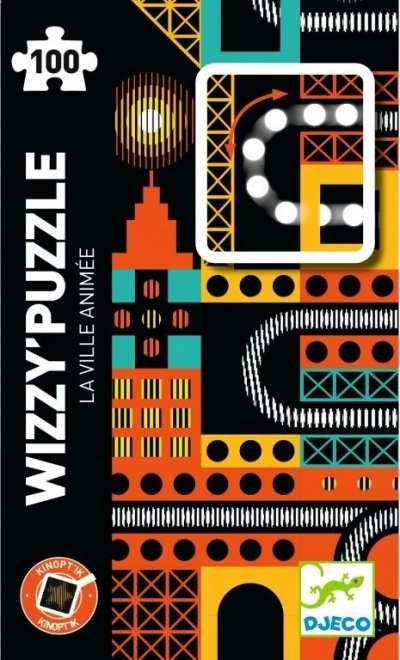 DJECO Magnetisk puslespil Kinoptik By 100 brikker