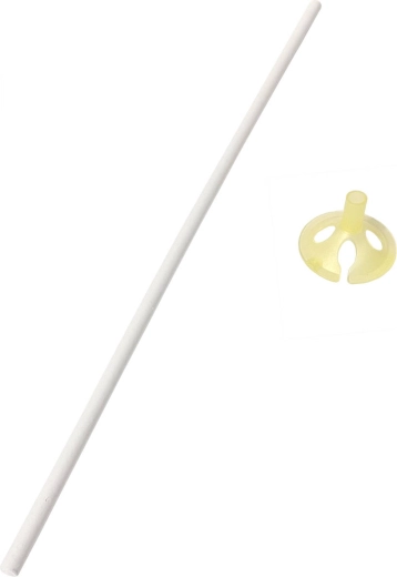 Papirstang til balloner 31 cm med hætte eco - 1 sæt