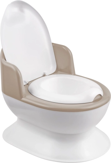 Maltex børnepotte formet som et toilet, hvid/beige
