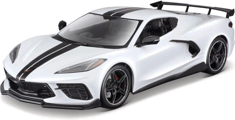 Maisto Chevrolet Corvette Stingray coupé high wing 1:18 hvid