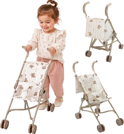 Woopie Royal vintage dukkevogn med bamsemotiv