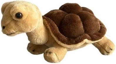 Plys brun landskildpadde 20 cm