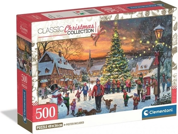 Clementoni julepuslespil Christmas Magic Moments 500 brikker
