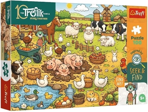 Trefl puzzle Seek & Find landsby 100 brikker