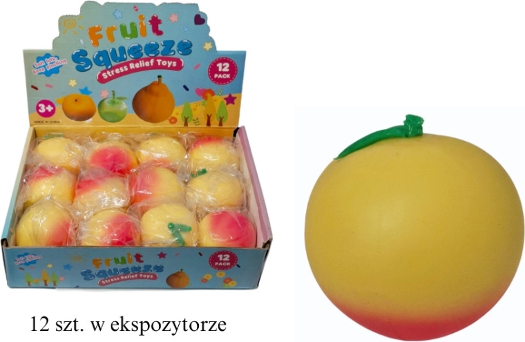Frugt-squishy – antistress klemmelegetøj med frugtmotiv