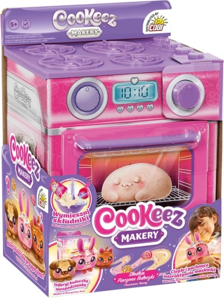 Cookeez Makery bagesæt med ovn (kanel/lyserød) - 1 stk.