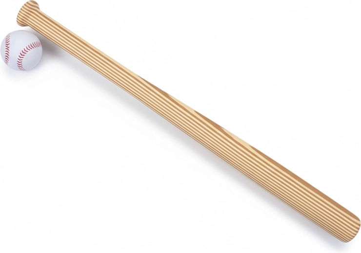 Baseballbat med bold sæt