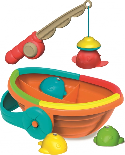 Clementoni Baby farverigt fiskeri Play for Future – magnetisk båd til badet