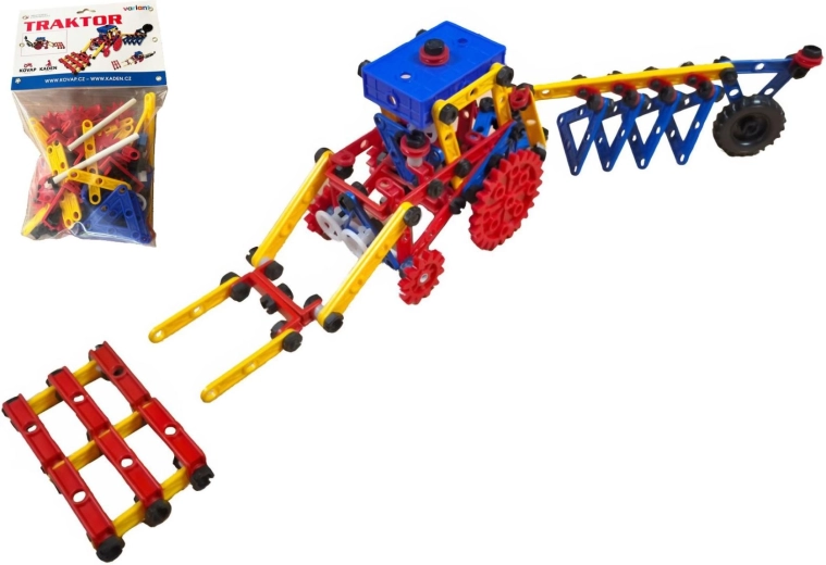 Variant mini traktor – polyteknisk byggesæt med 209 dele