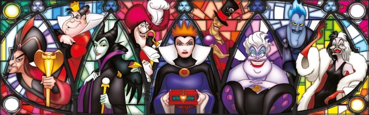 Panorama-puslespil Disney Villains 1000 brikker