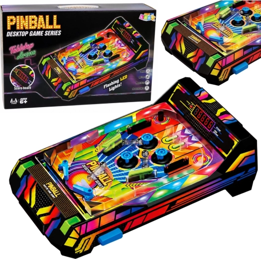 Elektronisk bord-pinball (flipper) med LED-pointtæller og lyde