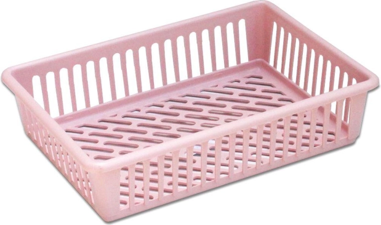 HANDY kurv lille 26 × 18,5 × 7 cm – plast, mix af farver