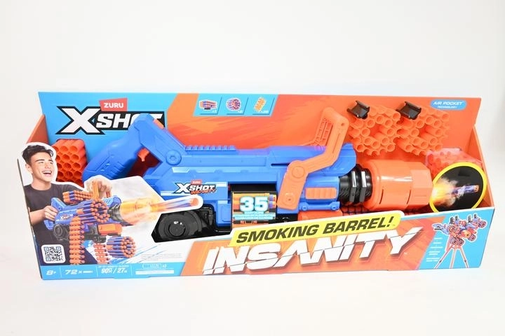 ZURU X-SHOT Insanity Smoking Barrel skumdart-blaster