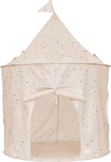 3 Sprouts børnetelt i genanvendt polyester Terrazzo Cream
