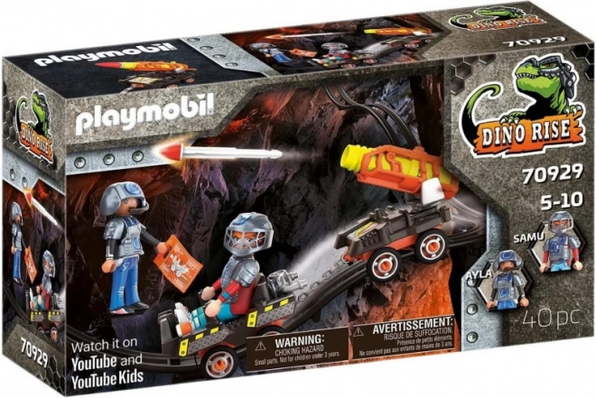 Playmobil Dino Rise Dino Mine vogn med raketter