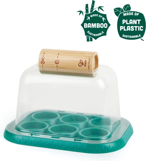 Hape Nature Fun bambusdrivhus til små gartnere