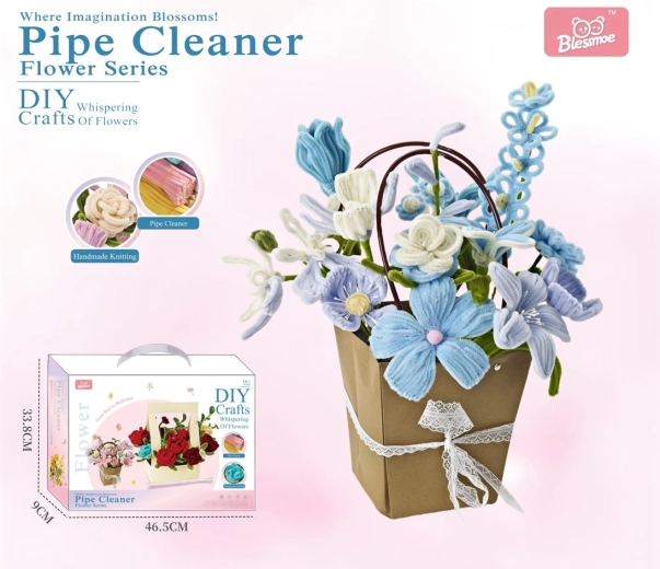 Kreativt DIY-sæt til børn – lav en blomsterbuket