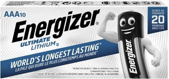 Energizer Ultimate Lithium AAA lithiumbatterier 10 stk