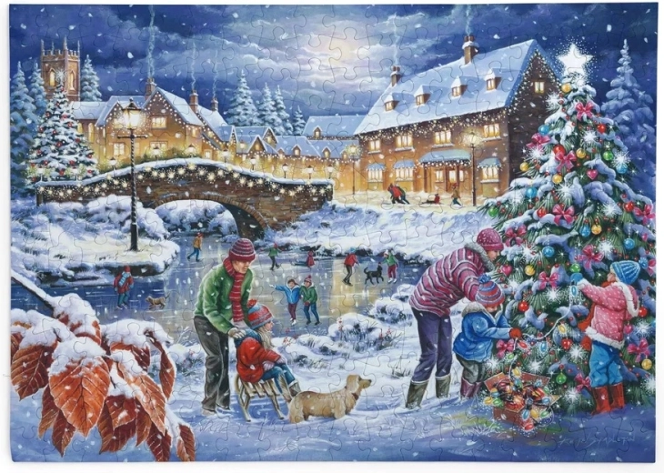 Puzzle House of Puzzles Gløden fra julelysene 250 store brikker