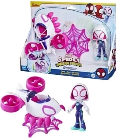 Marvel Spidey og hans fantastiske venner figur Ghost-Spider med køretøj
