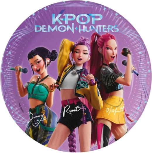 Papirtallerkener Demon hunters 20 cm (8 stk.)