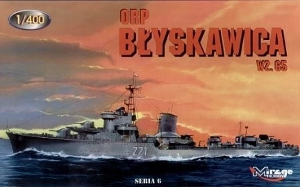 Plastikmodel ORP Błyskawica wz. 65