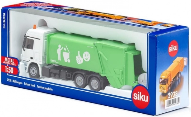 Skraldebil med affaldscontainer