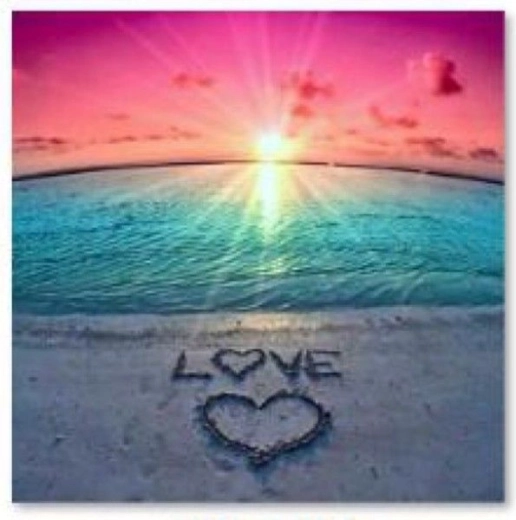 Diamantbroderi (diamond painting) love 30 × 30 cm – 1 stk.