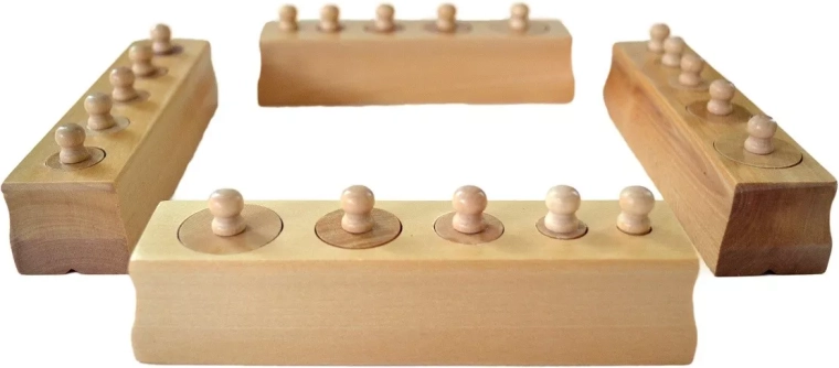 Montessori-cylindre med greb – reduceret version - 1 stk.