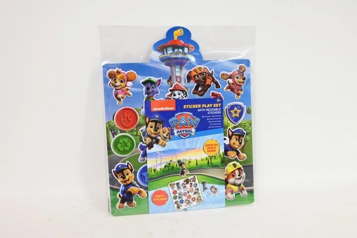 Paw Patrol – puffy genanvendelige klistermærker med scene