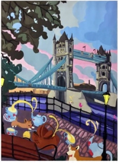 Norimpex Mal efter tal Tower Bridge 40 × 50 cm
