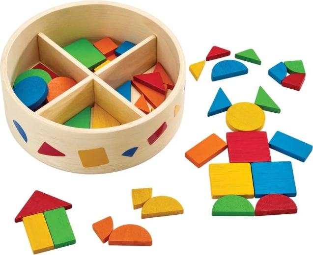 PlanToys Mosaik i æske