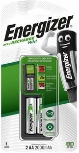 Energizer mini oplader AA/AAA + 2× AA Power Plus 2000 mAh