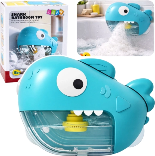 Badlegetøj haj – skumgenerator, blå