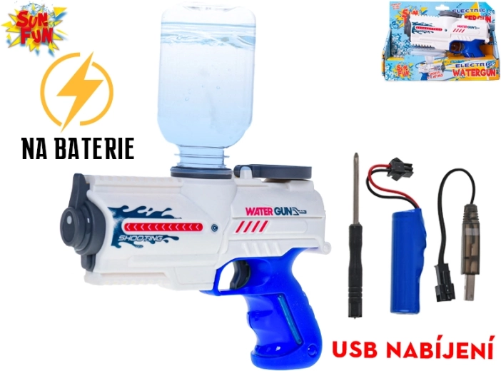 Sun Fun elektrisk vandpistol med genopladeligt batteri 200 ml