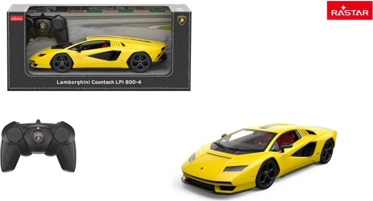 RC-bil Lamborghini Countach LPI 800-4 Rastar 1:16 gul